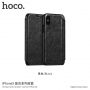 HOCO flip case voor Apple iPhone XS - zwart