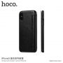 HOCO flip case voor Apple iPhone XS - zwart