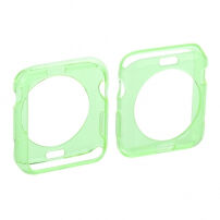 HAWEEL dunne transparante koffer / deksel voor Apple horloge 38mm - groen