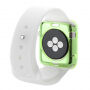 HAWEEL dunne transparante koffer / deksel voor Apple horloge 38mm - groen