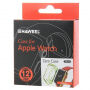 HAWEEL dunne transparante koffer / deksel voor Apple horloge 38mm - groen
