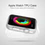 HAWEEL dunne transparante koffer / deksel voor Apple horloge 38mm - groen