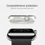 HAWEEL dunne transparante koffer / deksel voor Apple horloge 38mm - groen