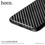 HOCO cover met carbon textuur voor Apple iPhone XS - zwart