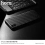 HOCO cover met carbon textuur voor Apple iPhone XS - zwart
