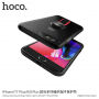 HOCO-bedekking met textielhouder voor Apple iPhone 7 / 8 - zwart