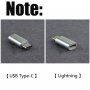 Adapter lightning female naar USB-C male - zilver