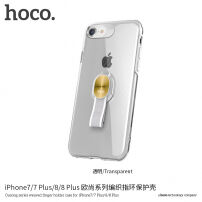 HOCO-bedekking met textielhouder voor Apple iPhone 7 / 8 - doorzichtig