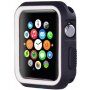 Beschermend siliconenkoker voor Apple Watch 42mm - zwart - wit