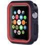 Beschermend siliconenkoker voor Apple horloge 42mm - zwart - rood