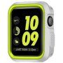 Beschermend siliconenkoker voor Apple horloge 42mm - wit - groen