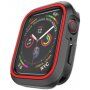 Siliconen koffer voor Apple Watch 40mm - zwart - rood