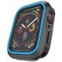 Siliconen koffer voor Apple Watch 40mm - zwart - blauw