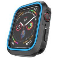 Siliconen koffer voor Apple Watch 40mm - zwart - blauw