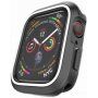 Siliconen koffer voor Apple Watch 40mm - zwart - wit