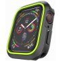 Siliconen koffer voor Apple Watch 40mm - zwart - groen