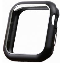 Beschermende metalen behuizing met magneten voor Apple Watch 44mm - zwart