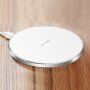 Qi draadloze lader met LED-achtergrondverlichting voor iPhone - zilver