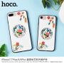 HOCO beschermhoes met borduurmotief voor Apple iPhone 7 Plus / 8 Plus - roze bloem