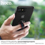 HOCO-bedekking met textielhouder voor Apple iPhone 7 Plus / 8 Plus - zwart