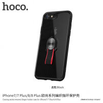 HOCO-bedekking met textielhouder voor Apple iPhone 7 Plus / 8 Plus - zwart