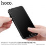 HOCO-bedekking met textielhouder voor Apple iPhone 7 Plus / 8 Plus - zwart