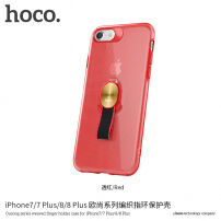 HOCO-bedekking met textielhouder voor Apple iPhone 7 Plus / 8 Plus - rood