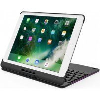 Draaikoffer met toetsenbord voor iPad 9,7" (2017/2018) / Pro 9,7" / Air 1 / 2 - zwart