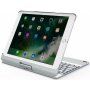 Draaikoffer met toetsenbord voor iPad 9,7" (2017/2018) / Pro 9,7" / Air 1 / 2 - zilver