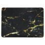Matte hoes voor MacBook Air 13'' (A1932 / A2179 / A2337) - zwart-goud marmer