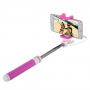 Selfie stick met draadtrekker voor Apple iPhone - rozig
