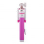 Selfie stick met draadtrekker voor Apple iPhone - rozig