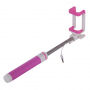 Selfie stick met draadtrekker voor Apple iPhone - rozig