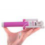 Selfie stick met draadtrekker voor Apple iPhone - rozig