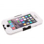 Waterdichte koffer met draaibare fietshouder voor iPhone 6 Plus / 6S Plus - wit