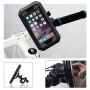 Waterdichte koffer met draaibare fietshouder voor iPhone 6 Plus / 6S Plus - wit