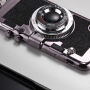 Stijlvolle hoes in retro-camera-ontwerp voor Apple iPhone XS - zwart