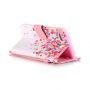 Beschermende flip case met kaartsleuf en riem Apple iPhone 7 / 8 - kleurrijke confetti