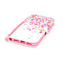 Beschermende flip case met kaartsleuf en riem Apple iPhone 7 / 8 - kleurrijke confetti