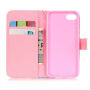 Beschermende flip case met kaartsleuf en riem Apple iPhone 7 / 8 - kleurrijke confetti