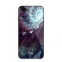 NXE beschermhoes met glazen achterzijde voor Apple iPhone 7 Plus / 8 Plus - blauwe bloem
