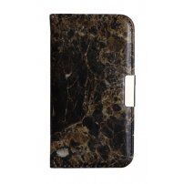 Flipcase voor iPhone 5 / 5S / SE (2016) - zwart marmer