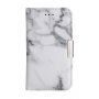 Flipcase voor iPhone 5 / 5S / SE (2016) - wit marmer