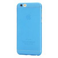 Uiterst dunne plastic hoes voor iPhone 6 / 6S - met bescherming van de camera aan de achterzijde - blauw