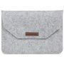 Vilten envelop voor MacBook tot 16" - lichtgrijs