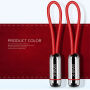 X-LEVEL Elegante USB / Bliksemkabel voor Apple iPhone / iPad / iPad / X-LEVEL Elegante USB / Bliksemkabel voor Apple iPhone / iPad / iPod - 8cm - rood