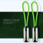 X-LEVEL Elegante USB / Bliksemkabel voor Apple iPhone / iPad / iPad / X-LEVEL Elegante USB / Bliksemkabel voor Apple iPhone / iPad / iPod - 8cm - groen