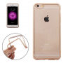 Transparant deksel met gouden rand voor Apple iPhone 6 / 6S