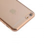 Transparant deksel met gouden rand voor Apple iPhone 6 / 6S