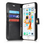 2in1 afneembare flip case van kunstleder voor Apple iPhone 6 / 6S - zwart